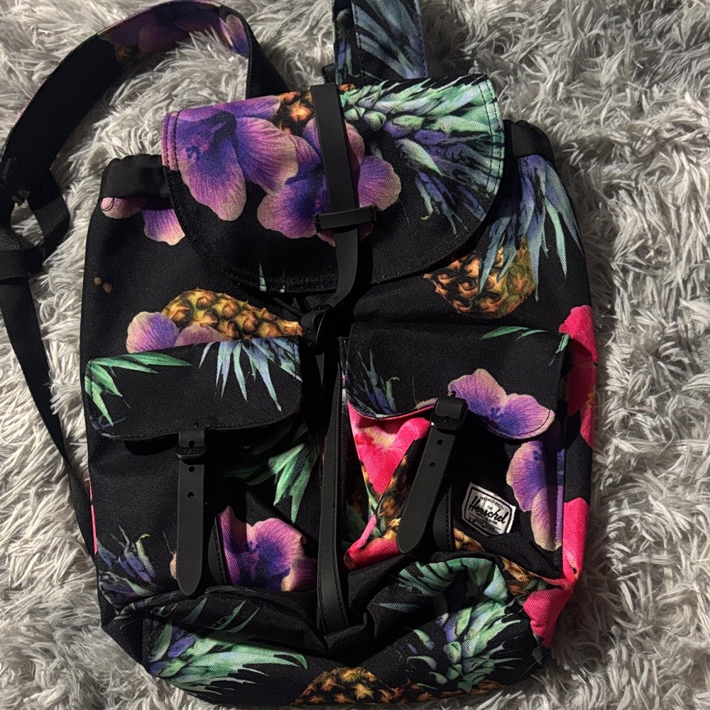 Herschel Supply Company Black Floral Backpack